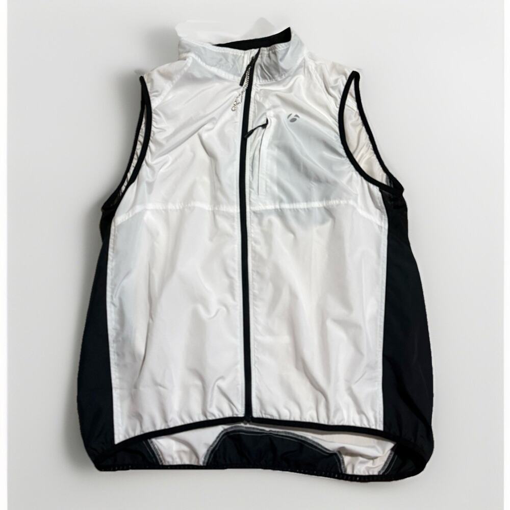 Bontrager Sport Wind Vest Men’s Size L/XL White Sleeveless Lightweight Packable